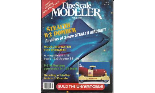 Revista Fine Scale Modeler 1988-04 Stealth B-2 Bomber
